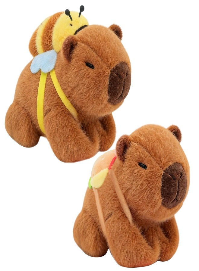 Timisea 2pcs Capybara slap bracelets,Funny Capybara Plush Bracelet, Animal Slap Bracelet, Suitable for Birthday, Party, Children's Day Gifts - Image 1